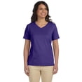 thumbnail image 2 of LAT L-3587 Ladies' Premium Jersey V-Neck T-Shirt - PURPLE - M, 2 of 2