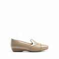 thumbnail image 3 of Women's Chunky Heel Loafers Slip-On Shoes Platform with Memory Foam Cushion, Round Toe & Chain Detail, 3 of 6