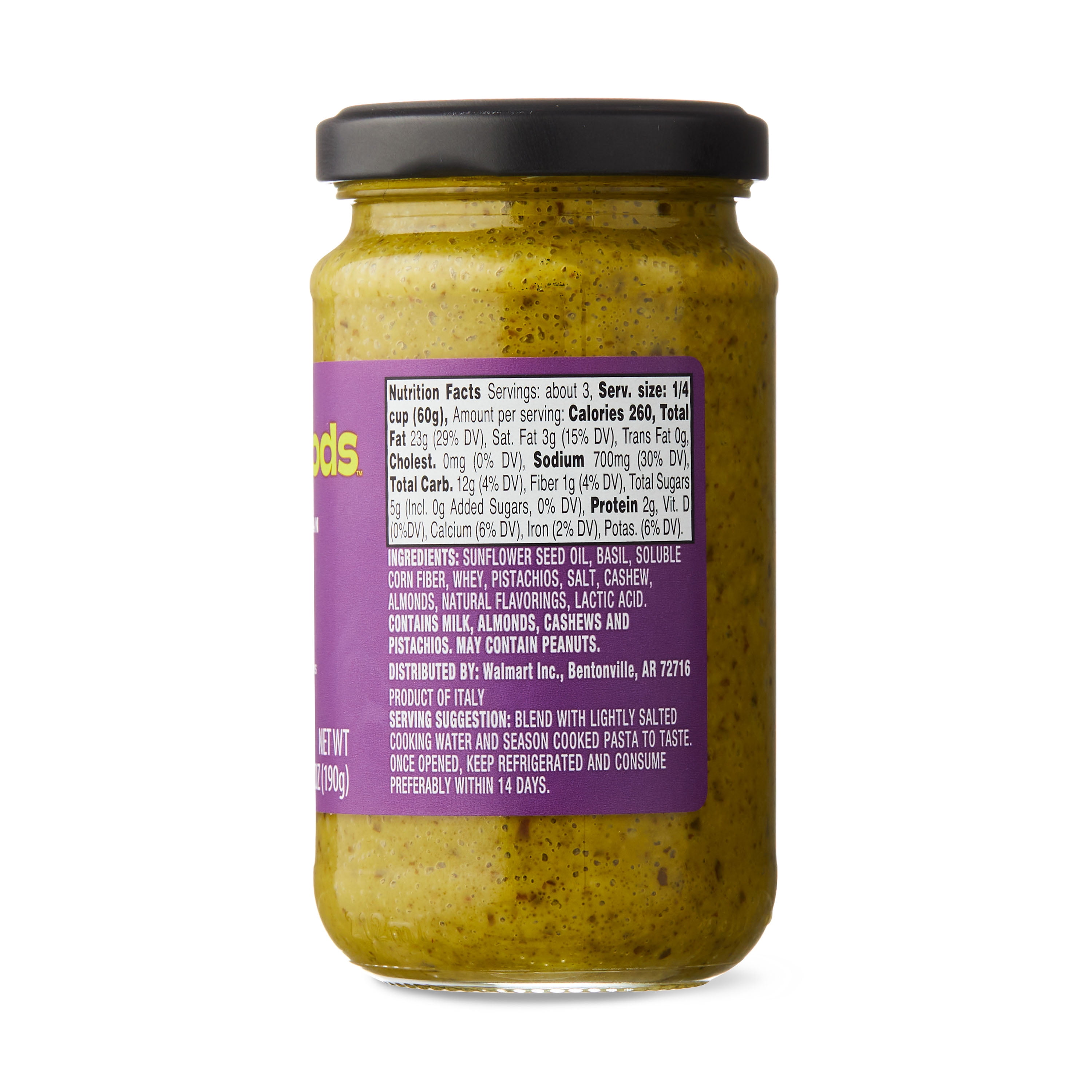 bettergoods Authentic Italian Pistachio Pesto, 6.7 oz
