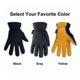 thumbnail image 3 of Leather Winter Thermal Warm Protective Motorcycle Gloves Windproof Glove ,Flexible and Comfortable, 3 of 7