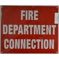 thumbnail image 3 of FIRE DEPARTMENT CONNECTION SIGN((10x12,RED,ALUMINUM) -ref19722, 3 of 5