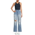 thumbnail image 2 of Indigo Rein Junior's High Rise Skater Jeans, 2 of 6