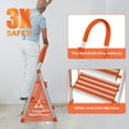 thumbnail image 4 of LUISLADDERS 2 Step Ladder Aluminum Lightweight Folding Step Stool Portable Home and Kitchen Sturdy Stepladder 500lbs EN131 Little Step Ladder, 4 of 4