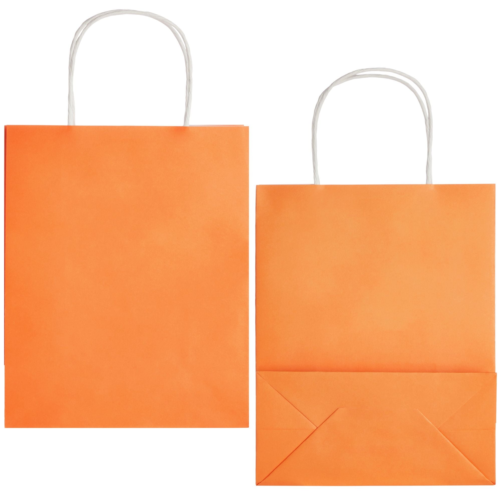  Kolaxen Orange Kraft Paper Gift Bags with Tissue Paper 24 Pcs  10.6 * 7.9 * 4.3 inches, Medium Gift Bags with Handles for Halloween,  Birthday, Party, Wedding, Baby Shower… : Health & Household