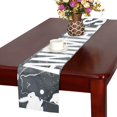 thumbnail image 3 of YUSDECOR Cute Animals Design Table Runner for Kitchen Wedding Party Home Decor 16x72 inch, 3 of 4