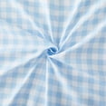 thumbnail image 5 of Kids Classic Printed Microfiber Sheet Sets, Ultra Soft Fitted Sheets with Straps - Gingham Blue, Twin Size, 5 of 5