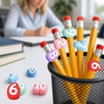 thumbnail image 6 of 20/30PCS Numbered Pencil Toppers, Reusable Classroom Pencil Labels for Teachers, Pencil Tracking Markers for School Supply Stations and Organization(Numbers 1-20/Purple), 6 of 7