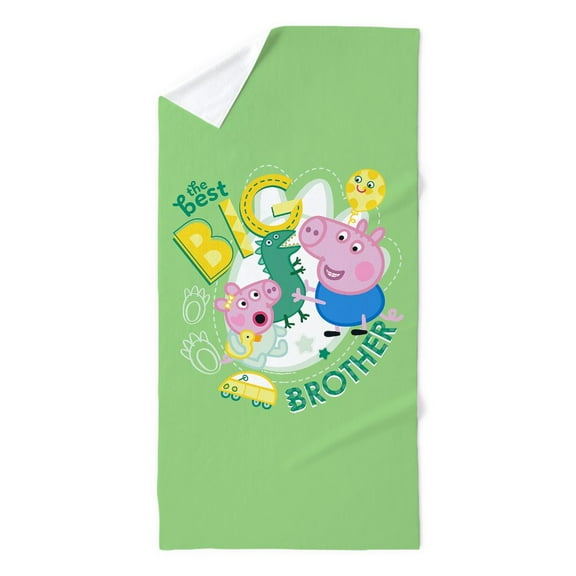 CafePress - Peppa Pig: The Best Big Brother - 35"x70", Extra Large, Oversized, Jumbo Beach Towel
