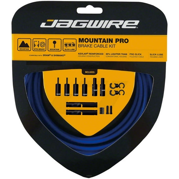 Jagwire Pro Brake Cable Kit Mountain SRAM/Shimano, SID Blue