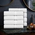 thumbnail image 2 of Ample Decor 100% Cotton Hand Towel for Bathroom Set of 8 - Highly Absorbent, Popcorn Textured -White - 18 X 28 Inch, 2 of 5
