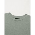 thumbnail image 5 of Women'S Shirts Fashion 3/4 Length Sleeve T Shirts Cute Crewneck Casual Tops Basic Blouses Green L, 5 of 8