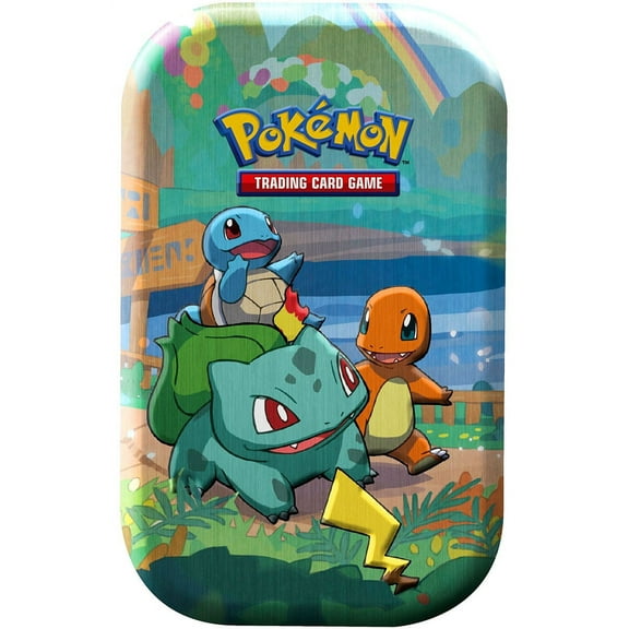 Pokemon Celebrations Charmander, Squirtle & Bulbasaur Mini Tin Set (2 Celebrations Booster Packs   1 Additional Booster Pack & Coin)