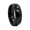 thumbnail image 3 of Metals Jewelry 4mm Beautiful Black Ceramic Wedding Ring Classic High Polished Band Size 8.5, 3 of 5