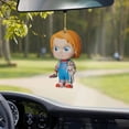 thumbnail image 4 of Adornos para árbol de películas de terror, adornos colgantes creativos de terror para Halloween, adornos colgantes de terror para coche, mini adornos para árbol de Halloween, adornos navideños para de, 4 of 4