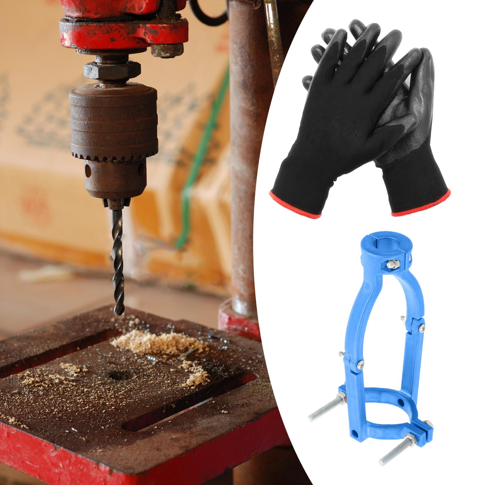 Square Tenon Converter Bench Drill Press Converter with Gloves Durable