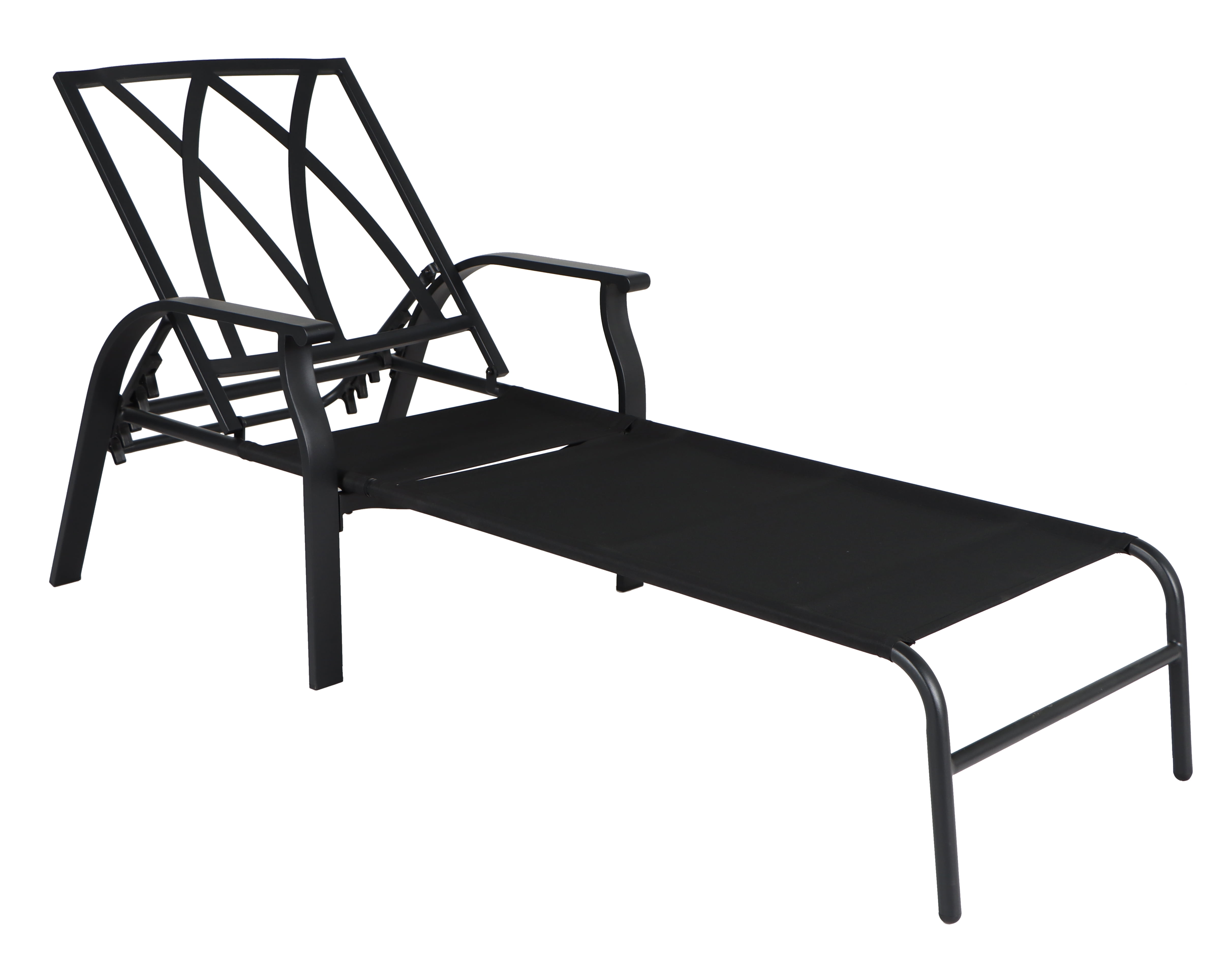 Mainstays Belden Park Cushion Steel Outdoor Chaise Lounge