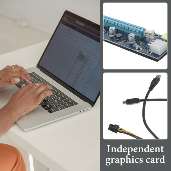 Clispeed External GPU for Laptop, PCIe Graphics Card Enclosure, High Performance External PCIe GPU Adapter for Computer Upgrade