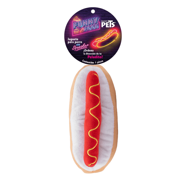 Juguete Mordible Para Perro Con Sonido Resistente Fancy Pets. Hut Dog