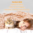 thumbnail image 5 of Cozy Orange Blanket Women Soft Fleece Blankets 50"x60" Lightweight Coral Fuzzy Warm Throw Blanket Home Decor Stuff for Couch Bed Sofa, 5 of 6
