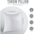 thumbnail image 3 of 18x18 Pillow Inserts, Set of 2, White – Indoor Decorative Throw Pillows for Bed, Sofa & Couch Soft, Supportive Fluffy Cushion Inserts, 3 of 4
