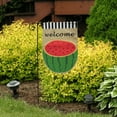 thumbnail image 4 of Briarwood Lane Watermelon Burlap Garden Flag, 4 of 4