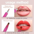 thumbnail image 2 of fuzhong-Retractable Dual-ended Lipstick Brush (Gold + Pink), 2 of 4