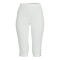 thumbnail image 5 of Real Size Women's 17" Pull On Stretch Bling Capri, 5 of 6