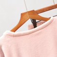 thumbnail image 2 of Conjunto De Pijama De Franela De Invierno Pijamas De Lana Gruesos Y Cálidos Ropa De Dormir Ropa De Hogar Traje De Terciopelo para Mujer Pijamas De Mujer para Sudor De Otoño M Top Rosa, 2 of 3