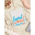 thumbnail image 3 of Land Of The Free Quote T-Shirt Women -Image by Shutterstock, Female Small, 3 of 4