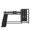 Black, variant on Bellemave Full Over Full Bunk Bed with Slide and Ladder Wood Floor Bunk Bed with Headboard Full Size Low Bunk Bed Frame No Box Spring Needed, White