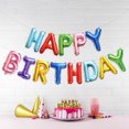 thumbnail image 2 of Rainbow Happy Birthday Balloon, 16in. H x 14ft. L, 2 of 4
