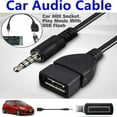 thumbnail image 3 of 0.18M Usb Female To 3.5 Male Audio Plug Audio Aux Adapter Cable H5R0, 3 of 6