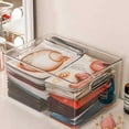 thumbnail image 5 of 2Pcs Plastic Kitchen Pantry Cabinet,Refrigerator or Freezer Food or Book Storage Bins with Handles-Organizer for Snacks, 5 of 6
