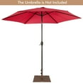 thumbnail image 2 of Gymax Base de Parasol de Patio 50 Lb Support 24 Pieds' Extérieur Carré Poignée de Marché Roue, 2 of 10