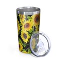 thumbnail image 2 of Sunflower 10oz Tumblers Stainless Steel Tumbler with Lid and Straw,Vacuum Insulated Double Wall Travel Tumbler Cups with Cleaning Brush for Coffee, Tea, 2 of 4