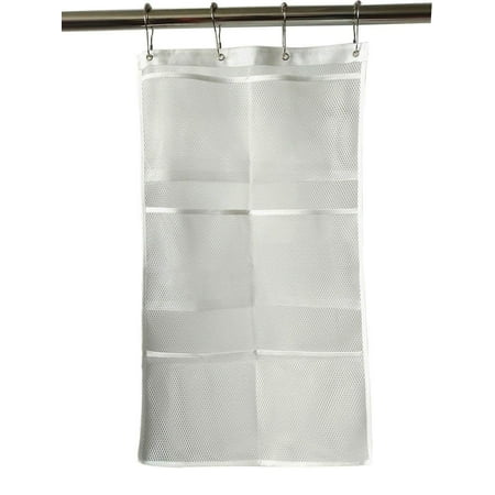 Acecle Quick Dry Shower Caddies Toiletries Toys Organizer Storage 6 Acecle Quick Dry Shower Caddies Toiletries Toys Organizer Storage 6 Pockets Hanging Curtain Rod Liner Hooks