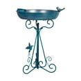 thumbnail image 3 of Baño para pájaros, comedero para pájaros, resistente a la intemperie, accesorio de decoración para jardín, adorno de hierro para exteriores, patios y, 3 of 8