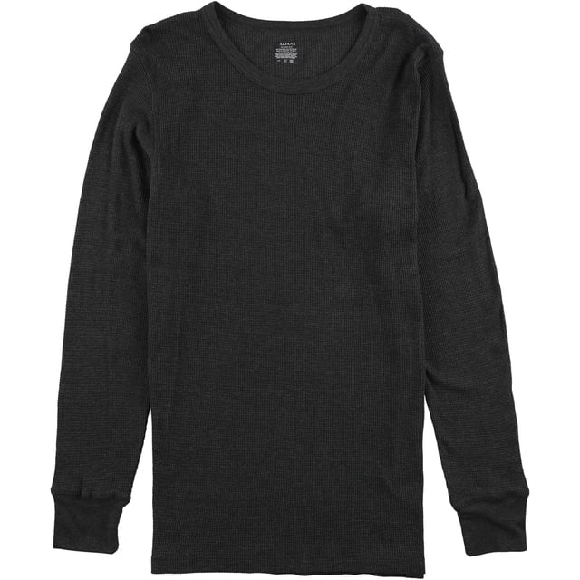 Alfani Playera Básica Tradicional Waffle para Hombre, Gris, Mediana Alfani Camiseta básica