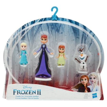 Disney Frozen 2 Family Playset: Queen Iduna, Toddler Anna & Elsa, and Olaf Dolls
