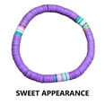 thumbnail image 3 of CTIRCHIU Bracelet Filaire en Argile Polymère Non Décolorant Rond pour Adolescentes Violet, 3 of 8