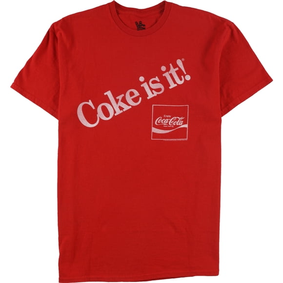 Junk Food Mens Coke Is It Camiseta gráfica, rojo, mediano