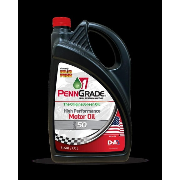 Penngrade 71150 High Performance Motor Oil SAE 50 - 5 Quart Jug