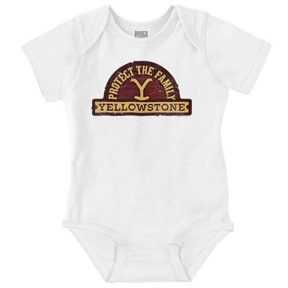 Y Yellowstone Protect the Family Romper Boys or Girls Infant Baby Brisco Brands NB