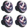 thumbnail image 2 of 4 Pcs Peace Dove Knobs for Kitchen Cabinet Cupboard Dresser Bookcase Drawer Pulls Handles Round Home Decor, 2 of 8