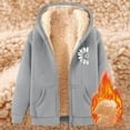 thumbnail image 4 of Womens Zip Up Hoodies Winter Sherpa Lined Sunflower Print Thermal Warm Sweatshirts with Pockets Casual Drawstring 2026 Comfy Coat, 4 of 5