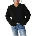 thumbnail image 2 of Neewe Women's Fall Oversized Sweaters Casual Pullover Long Sleeve Fuzzy Chunky Knit Tops Blouse, 2 of 8