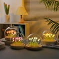 thumbnail image 4 of Luz de Noche de Tulipanes Hecha a Mano DIY TulipáN NiñA Sala de Estar Luz de Noche Luz de Escritorio LáMpara de RomáNtico-Amarillo, 4 of 10