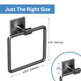 thumbnail image 2 of Gatco 5582Mx Waterline Toallero Negro Mate, 2 of 5