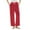 Red#2, variant on Tnhcen Women's Flannel Pajama Pants Fleece-Lined Winter Sleepwear Drawstring Waist 100% Polyester Loose Fit Thermal Pants S-2XL Cozy Loungewear
