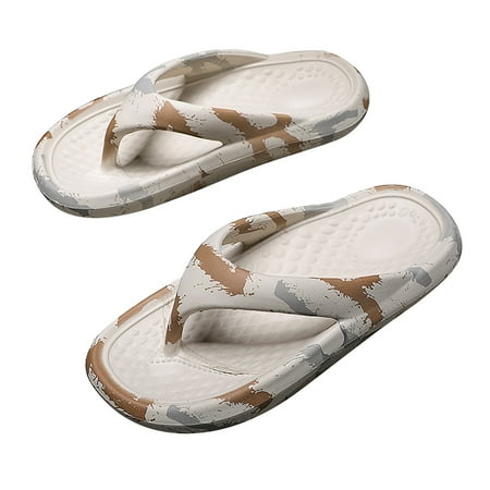 

kakina CMSX Sandals for Women Flip Flops Sandals Women Men With Comfortable Indoor And Outdoor Thong Sandals Flat Sports Slippers Khaki 49-50